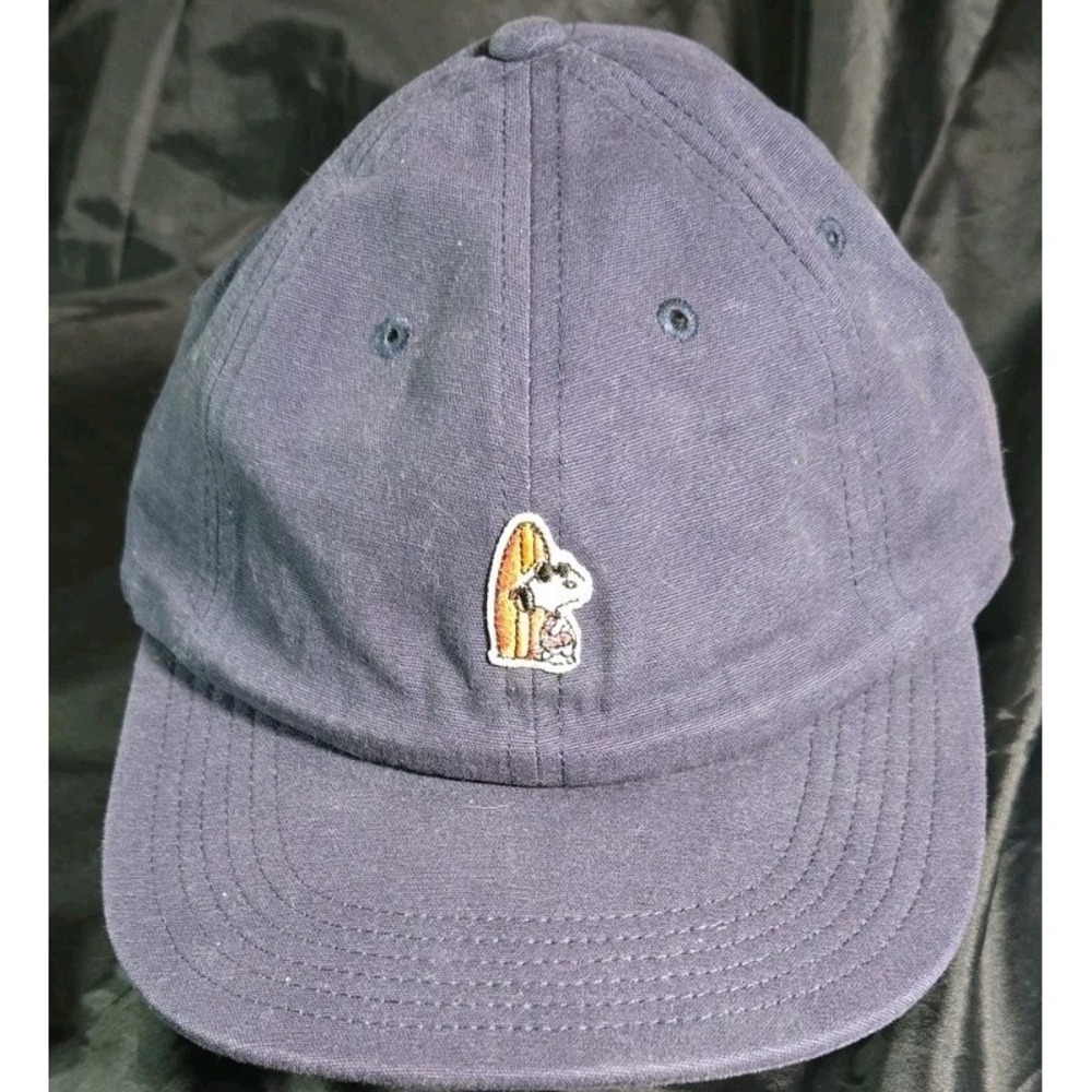 Quiksilver‎ Peanuts Baseball Cap Blue Surfing Snoopy Strapback Embroidered OSFM